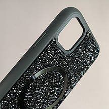 Чохол для Apple iPhone 11 чохол Swarowski з MagSafe з магсейф на телефон айфон 11 чорний l9h, фото 3