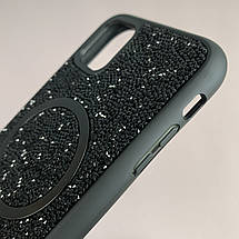 Чохол для Apple iPhone 11 чохол Swarowski з MagSafe з магсейф на телефон айфон 11 чорний l9h, фото 4