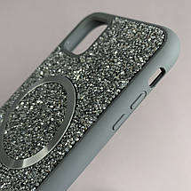 Чохол для Apple iPhone 11 чохол Swarowski з MagSafe з магсейф на телефон айфон 11 сталевий l9h, фото 4