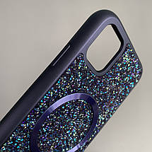 Чохол для Apple iPhone 11 чохол Swarowski з MagSafe з магсейф на телефон айфон 11 фіолетовий l9h, фото 3