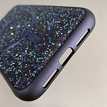 Чохол для Apple iPhone 11 чохол Swarowski з MagSafe з магсейф на телефон айфон 11 фіолетовий l9h, фото 5