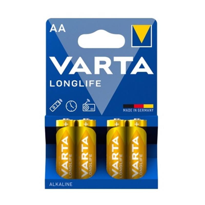 Батарейка Varta Longlife LR6, AA (ціна за 4 шт)