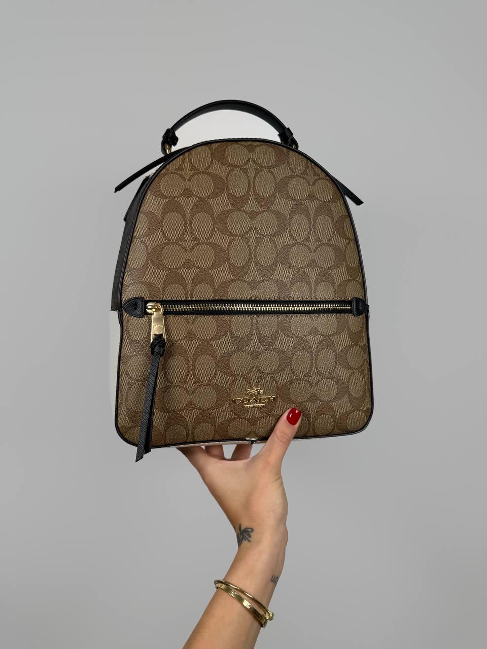 Жіночий рюкзак Коуч коричневий Coach Brown