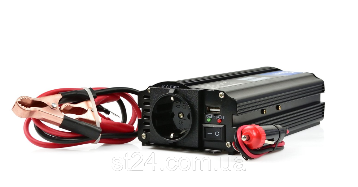 Інвертор — перетворювач напруги 12V/230V (500/1000W) GEKO G17004