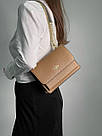 Жіноча сумка Коуч коричнева Coach Brown Mini Klare Crossbody in Signature, фото 4