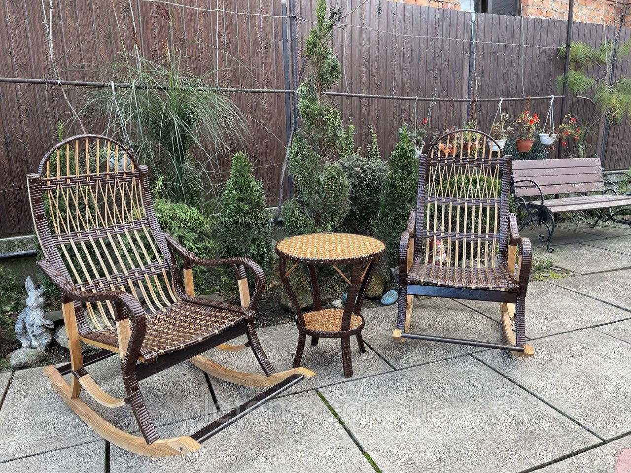 Набір 2 качалка і стіл без накидок (розбірні)., фото 1