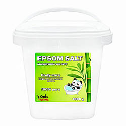 Сіль Епсома PandaMarket 1 кг Сульфат магнію фарм.