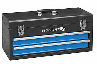 Ящик металевий інструментальний, 2 видвижні секції HOEGERT HT7G074