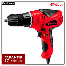 Дриль шуруповерт мережевий 450 Вт Edon KW DS-450 750 об хв Патрон швидкозатискний Діаметр патрона 10 мм