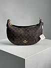 Жіноча сумка Коуч коричнева Coach Brown Payton Hobo In Signature Canvas, фото 7