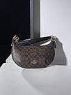 Жіноча сумка Коуч коричнева Coach Brown Payton Hobo In Signature Canvas, фото 9