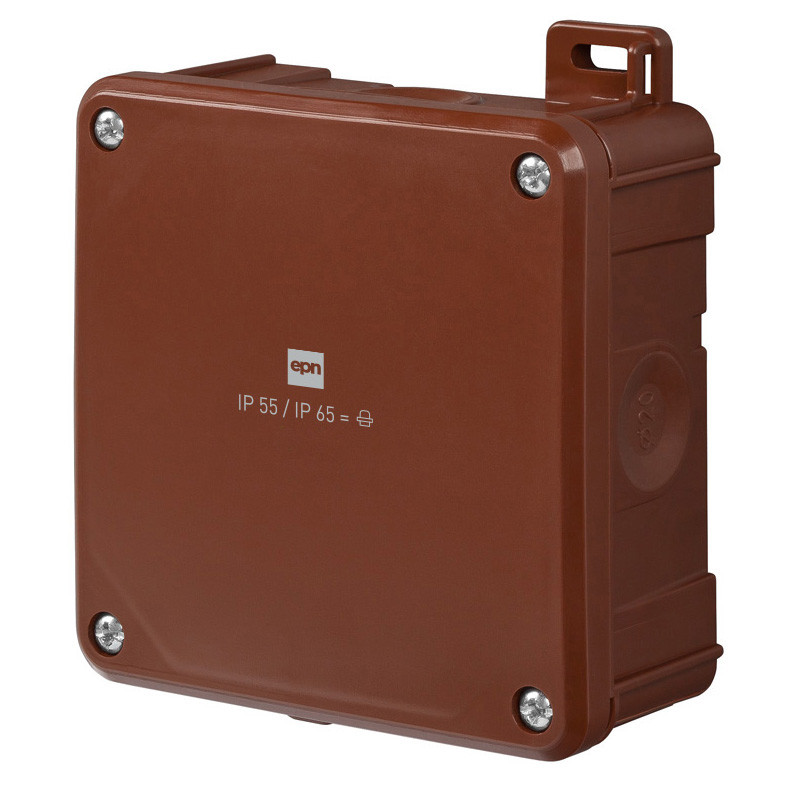 Розподільча коробка Elektro-Plast 2K 98x98x46 IP55 коричнева (0290-06), фото 1
