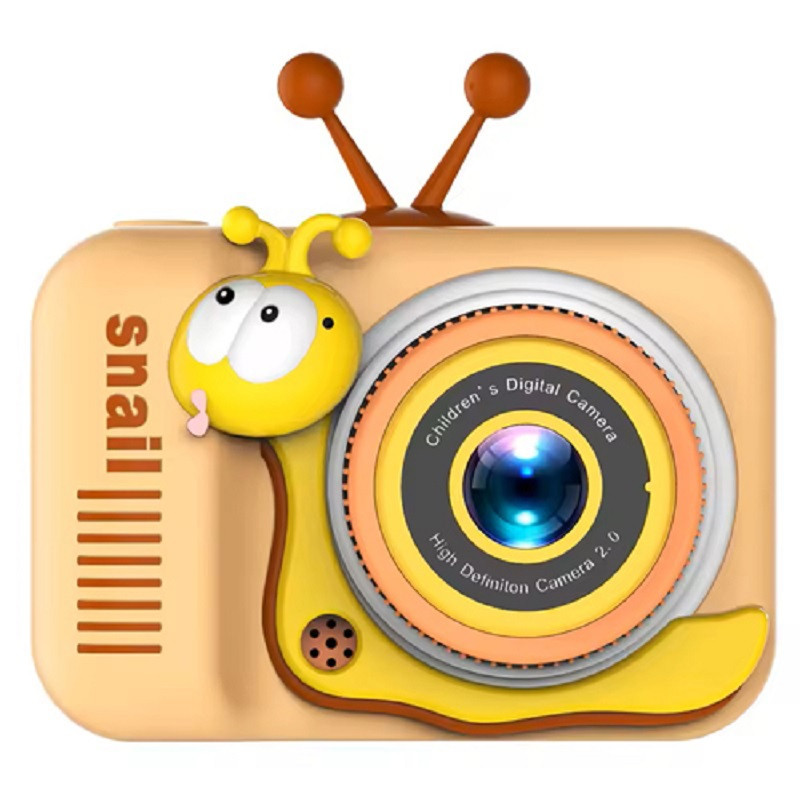 Дитячий цифровий фотоапарат TOY Q2 Жовтий Равлик 2 камери 48MP