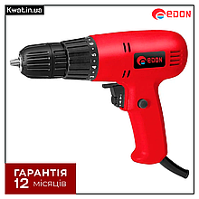 Дриль шуруповерт мережевий 350 Вт Edon KW DS-350 0 - 800 об хв Патрон швидкозатискний Діаметр патрона 10 мм