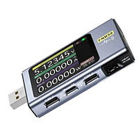 USB тестер Fnirsi FNB 58 IPS дисплей  4-28V  0–7А Bluetooth