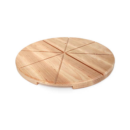 Дошка кругла Pizza 40*2см із жолобами mz728319 MAZHURA, фото 1