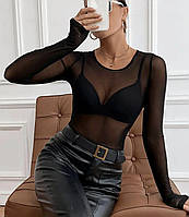 Жіноча прозора кофта з сітки