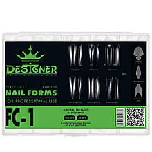 Набір верхніх форм + силіконові молди (різних розмірів та форм) 144 + 36 шт/уп (180 шт) Дизайнер, FC-1