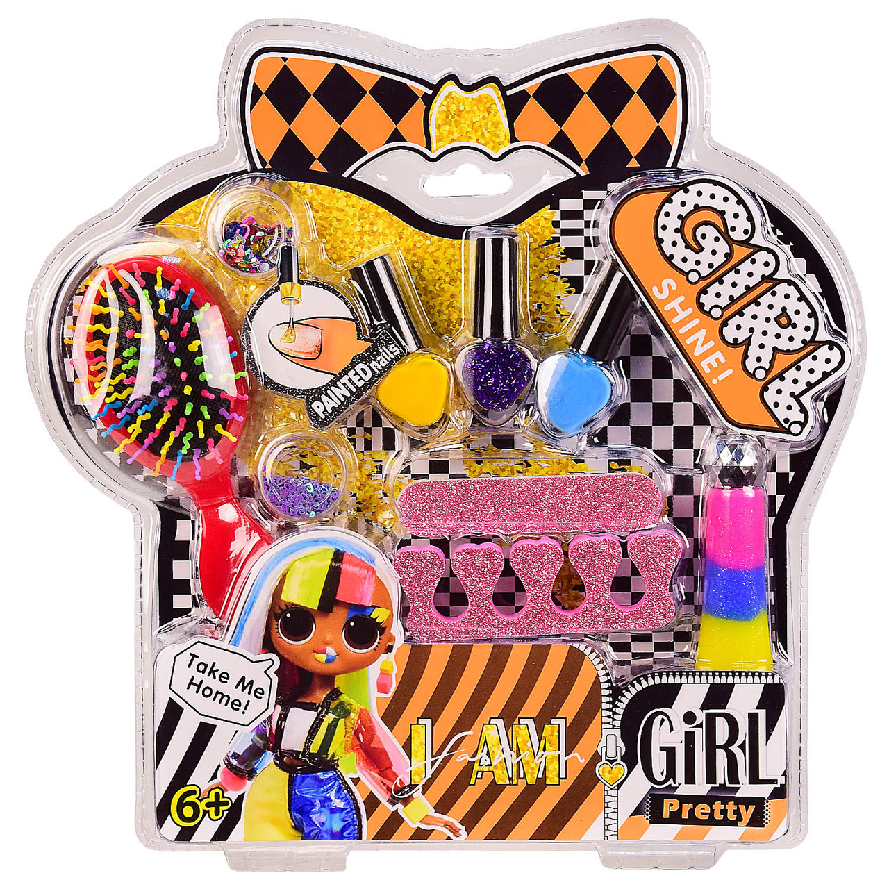 Косметика для дівчинки LE200 лаки пилочки гребінець блиск, фото 1