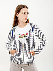 Жіноча Толстовка AUSTRALIAN STRIPES HOODIE POLYVISCOSA JACKET Сірий XL (7dLSDGC0010-010 XL)