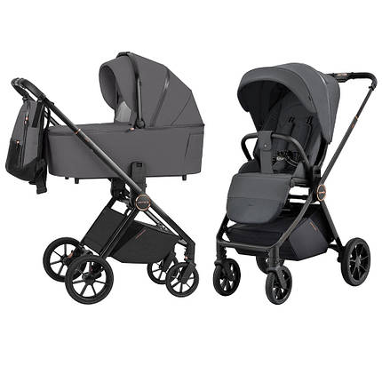 Універсальний візочок 2 в 1 CARRELLO Ultra CRL-6525 Sonic Grey N.F. Сіра, фото 2