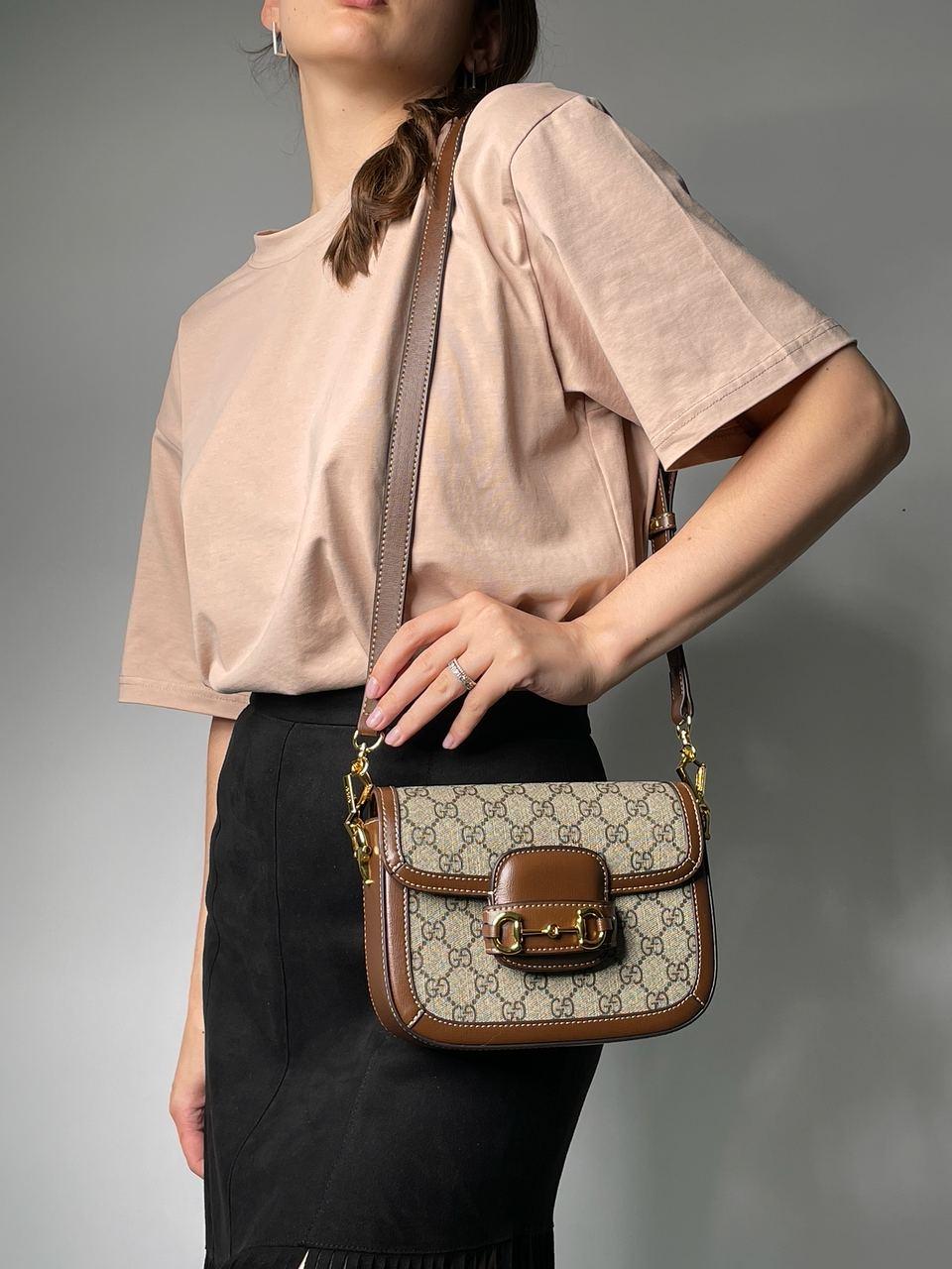 Жіноча сумка Гуччі коричнева Gucci Brown
