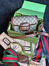 Жіноча сумка Гуччі коричнева Gucci Brown, фото 7