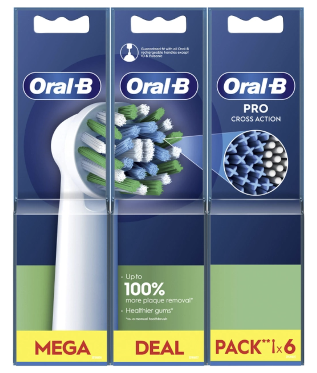 Насадка для электрической зубной щетки Oral-B Pro Cross Action, 6 шт.