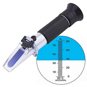 Рефрактомометр для спирту алкоголю 0-80%