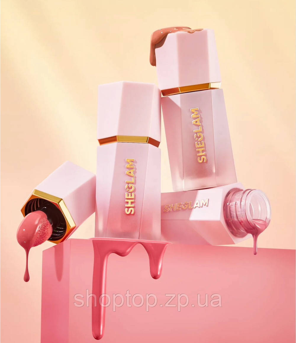 Кремові матові рум'яна SHEGLAM Color Bloom Liquid Blush Matte Finish Rose Ritual
