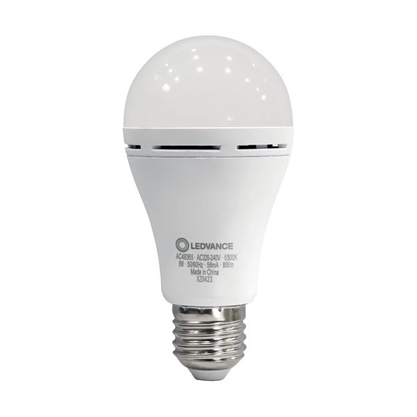 Лампа світлодіодна LED з акумулятором LEDVANCE A60 8W 806Lm 6500К 230V E27