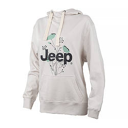 Жіноче Худі JEEP HOODED OVERSIZE SWEATSHIRT Botanical Print Сірий L (O102606-J863 L)