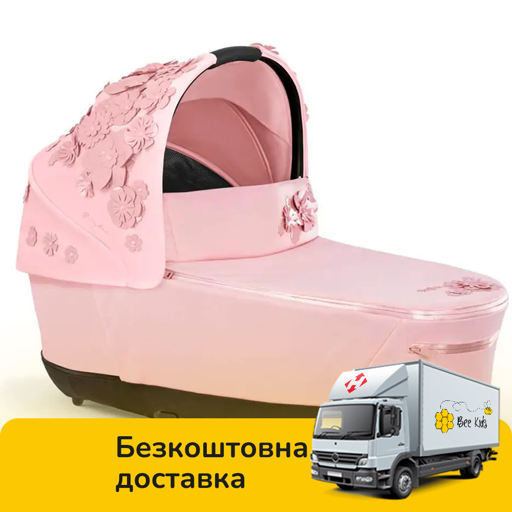 Люлька на візок Mios Lux Simply Flowers Pink, фото 1