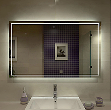 Дзеркало на стіну для ванної з підсвіткою модель No24