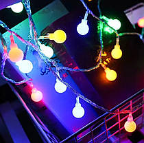 Гірлянда Ретролампи 20 LED 3 м USB RGB, фото 5