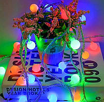 Гірлянда Ретролампи 20 LED 3 м USB RGB, фото 4