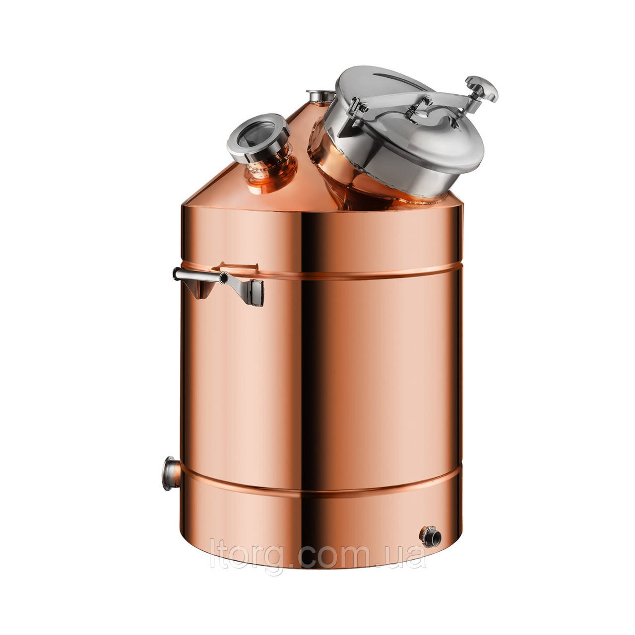Мідна ємність 115л з оглядовим люком, фото 1