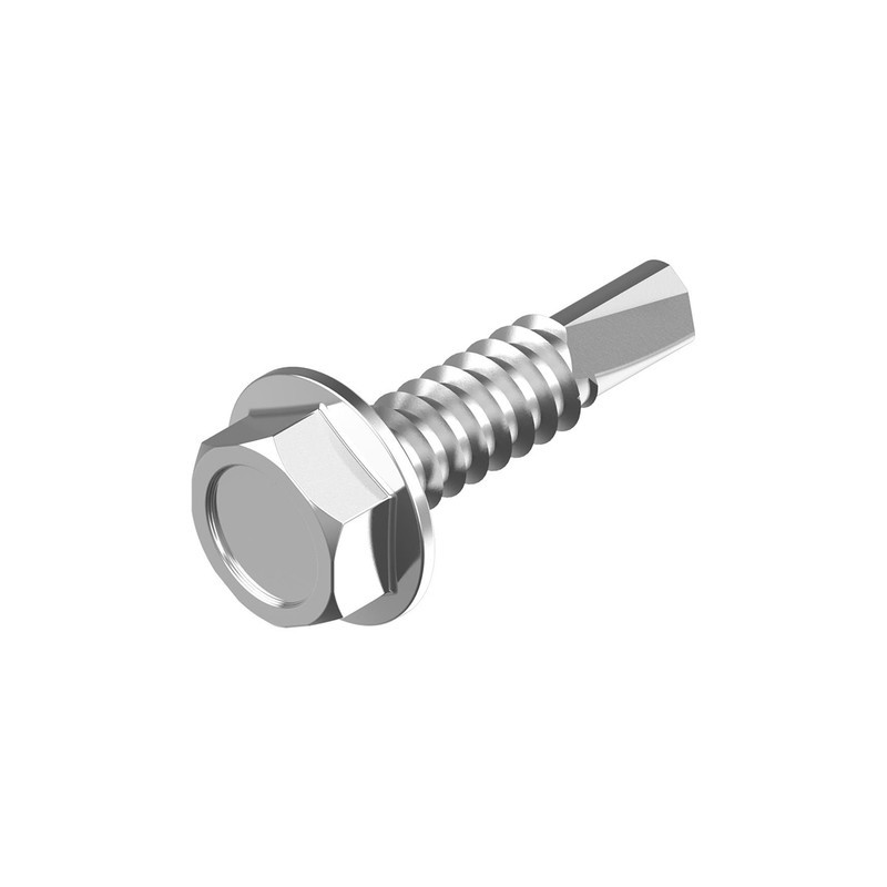 DIN7504K 4,8х75 Саморіз для покровлі зі свердлом max=4,4 TEX-H цинк [9T62000009T6487520] Metalvis, фото 1