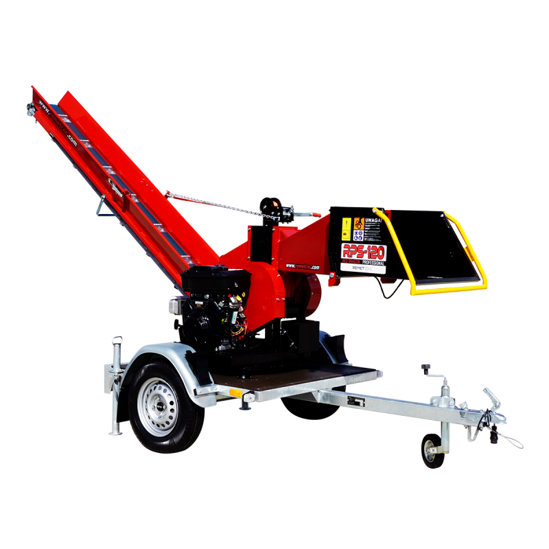 Подрібнювач  RPS-120 +3м редлер + 360° поворот + платформа причеп, фото 1