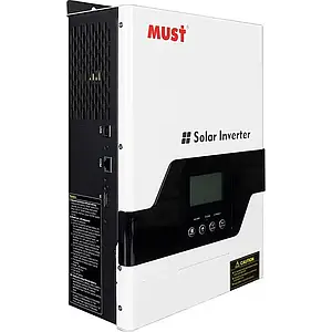 Гібридний інвертор MUST PV18-3224VPM, 3200W, 24V, 60A, 160-275V, MPPT (60А, 30-160 Vdc)
