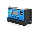 Pwm контролер з дисплеєм 30 А 12/24 V для сонячних систем і батарей Контролери заряду АКБ Voltronic YJSS-30A, фото 6