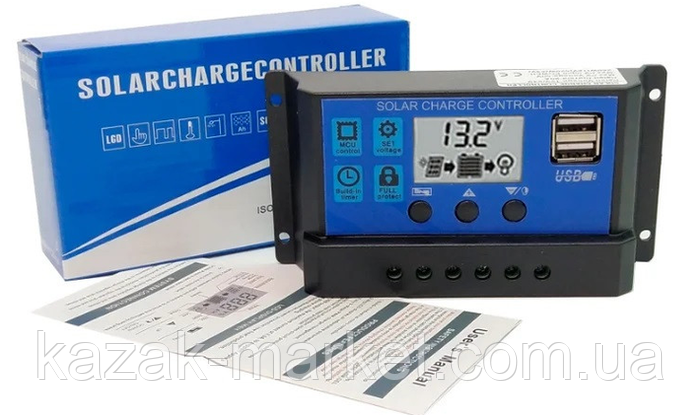 Контроллеры ШИМ PWM 12-24 Вольт с дисплеем Контроллер заряда 12v ...