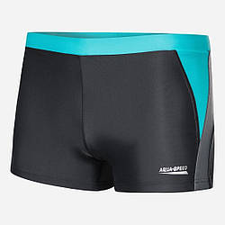 Плавки Aqua Speed Dario 346-32 74-78 см (S) Темно-сірий/Світло-сірий/Бірюзовий (5908217662262)