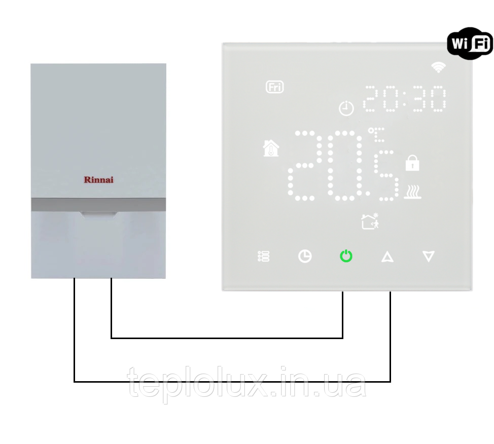 WiFi терморегулятор для котлів (газових і електричних) BHT-003-GCW