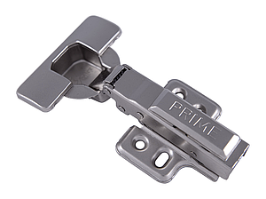 Завіса меблева накладна GIFF PRIME із дотягом Clip-on d=35 H=0 Нікель