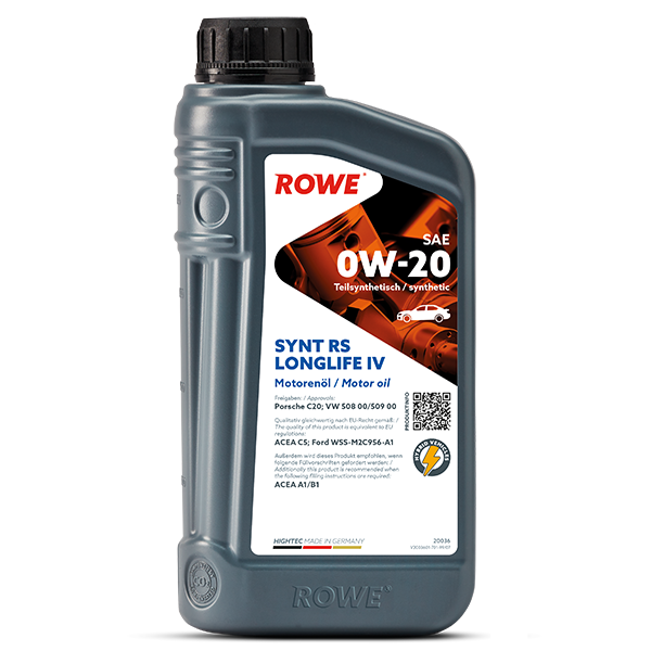 Моторна олива Rowe­ 0w20 Synt­ RS­ LongLife­ IV­ 1л