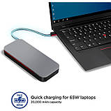 Power Bank Lenovo Go 20000 mAh USB-C Laptop 65W G0A3LG2WWW PBLG2W, фото 6