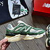 Чоловічі кросівки New Balance 9060 Nori Green (Зелений) Взуття Нью Беланс 9060 замша шкіра текстиль демісезон, фото 3