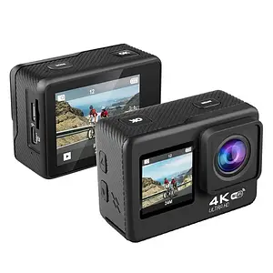 Екшн-камера з двома дисплеями Action Camera Q60 24MP 4K 60 FPS
