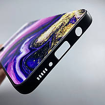 Чохол для Samsung Galaxy A50s мармуровий чохол на телефон самсунг а50с золотий U8K, фото 4